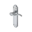 Heritage Brass Door Furniture Satin Chrome / Latch Handles Heritage Brass - Door Handle Lever Latch Verona Small Design Satin Chrome Finish