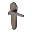 Heritage Brass Door Furniture Matt Bronze / Latch Handles Heritage Brass - Door Handle Lever Latch Waldorf Design Matt Bronze Finish