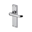 Heritage Brass Door Furniture Polished Chrome / Latch Handles Heritage Brass - Door Handle Lever Latch Windsor Design Polished Chrome Finish