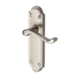 Heritage Brass Door Furniture Satin Nickel / Latch Handles Heritage Brass - Door Handle Lever Latch Windsor Design Satin Nickel Finish