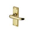 Heritage Brass Door Furniture Polished Brass / Latch Handles Heritage Brass - Door Handle Lever Latch Windsor Short Design Polished Brass Finish