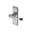Heritage Brass Door Furniture Satin Chrome / Latch Handles Heritage Brass - Door Handle Lever Latch Windsor Short Design Satin Chrome Finish