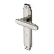 Heritage Brass Door Furniture Polished Nickel / Std. Lock Handles Heritage Brass - Door Handle Lever Lock Astoria Design Polished Nickel Finish