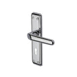 Heritage Brass Door Furniture Polished Chrome / Std. Lock Handles Heritage Brass - Door Handle Lever Lock Deco Design Polished Chrome Finish