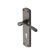 Heritage Brass Door Furniture Matt Bronze / Std. Lock Handles Heritage Brass - Door Handle Lever Lock Diplomat Design Matt Bronze Finish