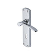 Heritage Brass Door Furniture Polished Chrome / Std. Lock Handles Heritage Brass - Door Handle Lever Lock Diplomat Design Polished Chrome Finish