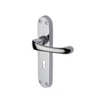 Heritage Brass Door Furniture Polished Chrome / Std. Lock Handles Heritage Brass - Door Handle Lever Lock Gloucester Design Polished Chrome Finish