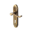 Heritage Brass Door Furniture Antique Brass / Std. Lock Handles Heritage Brass - Door Handle Lever Lock Savoy Design Antique Brass Finish