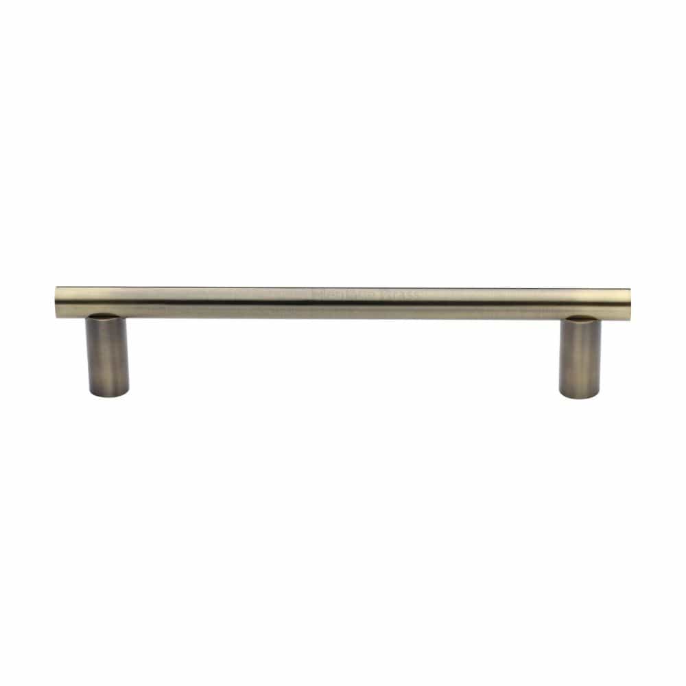Heritage Brass Door Furniture Antique Brass / Pull Handles (Bolt Through) Heritage Brass - Door Pull Handle 19mm Round Bar Design 336mm Antique Brass Finish