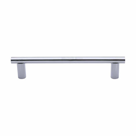 Heritage Brass Door Furniture Polished Chrome / Pull Handles (Bolt Through) Heritage Brass - Door Pull Handle 19mm Round Bar Design 336mm Polished Chrome Finish