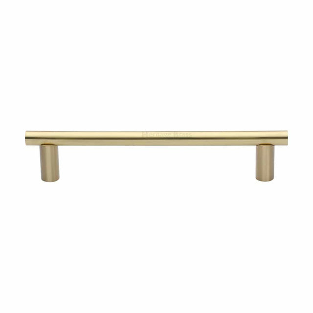 Heritage Brass Door Furniture Satin Brass / Pull Handles (Bolt Through) Heritage Brass - Door Pull Handle 19mm Round Bar Design 336mm Satin Brass Finish