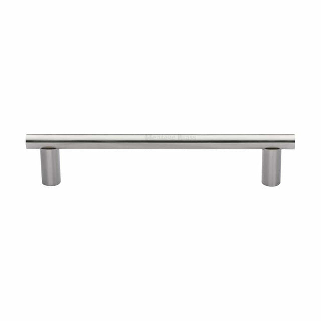 Heritage Brass Door Furniture Satin Nickel / Pull Handles (Bolt Through) Heritage Brass - Door Pull Handle 19mm Round Bar Design 336mm Satin Nickel Finish