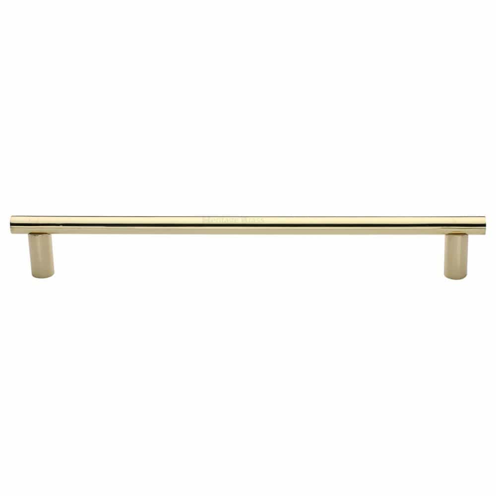Heritage Brass Door Furniture Polished Brass / Pull Handles (Bolt Through) Heritage Brass - Door Pull Handle 19mm Round Bar Design 489mm Polished Brass Finish