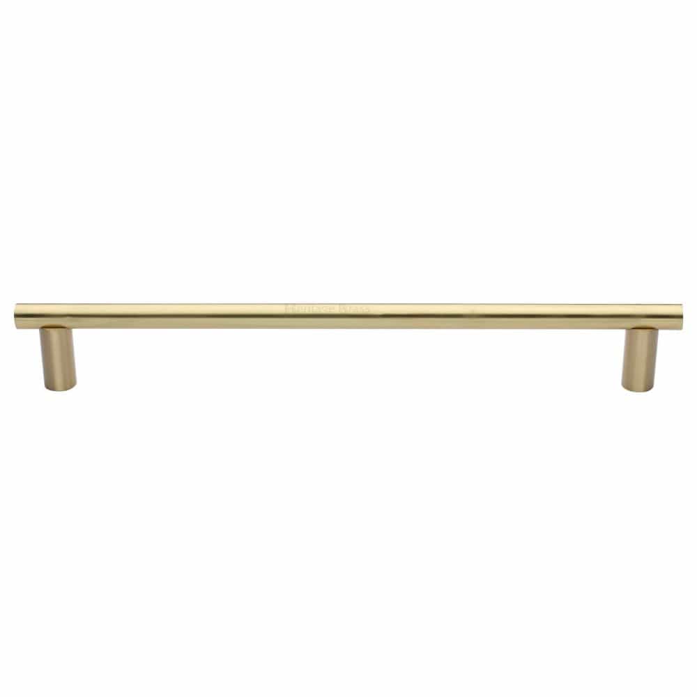 Heritage Brass Door Furniture Satin Brass / Pull Handles (Bolt Through) Heritage Brass - Door Pull Handle 19mm Round Bar Design 489mm Satin Brass Finish