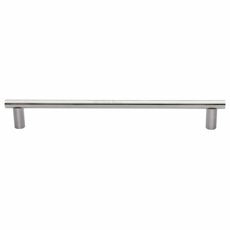 Heritage Brass Door Furniture Satin Nickel / Pull Handles (Bolt Through) Heritage Brass - Door Pull Handle 19mm Round Bar Design 489mm Satin Nickel Finish