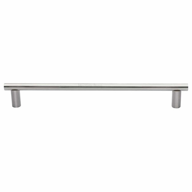 Heritage Brass Door Furniture Satin Nickel / Pull Handles (Bolt Through) Heritage Brass - Door Pull Handle 19mm Round Bar Design 489mm Satin Nickel Finish