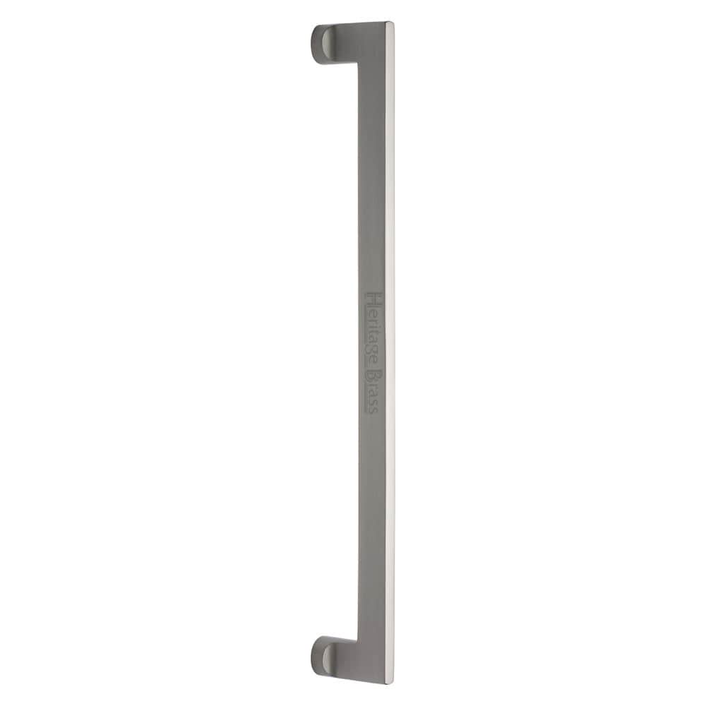Heritage Brass Door Furniture Satin Nickel / Pull Handles (Bolt Through) Heritage Brass - Door Pull Handle Apollo Design 460mm Satin Nickel Finish