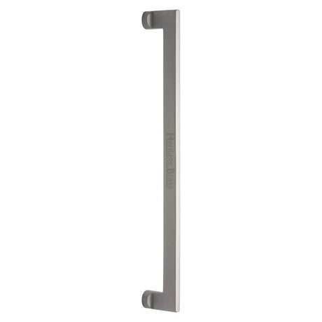 Heritage Brass Door Furniture Satin Nickel / Pull Handles (Bolt Through) Heritage Brass - Door Pull Handle Apollo Design 460mm Satin Nickel Finish