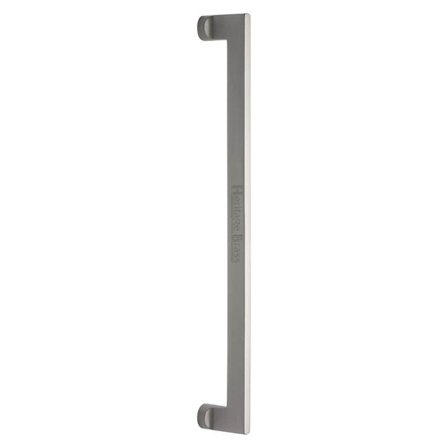 Heritage Brass Door Furniture Satin Nickel / Pull Handles (Bolt Through) Heritage Brass - Door Pull Handle Apollo Design 460mm Satin Nickel Finish