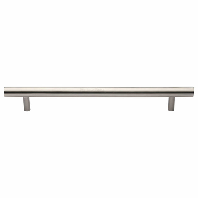 Heritage Brass Door Furniture Satin Nickel / Pull Handles (Bolt Through) Heritage Brass - Door Pull Handle Bar Design 457mm Satin Nickel Finish