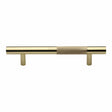 Heritage Brass Door Furniture Polished Brass / Pull Handles (Bolt Through) Heritage Brass - Door Pull Handle Bar Knurled Design 305mm Polished Brass Finish