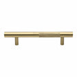 Heritage Brass Door Furniture Satin Brass / Pull Handles (Bolt Through) Heritage Brass - Door Pull Handle Bar Knurled Design 305mm Satin Brass Finish
