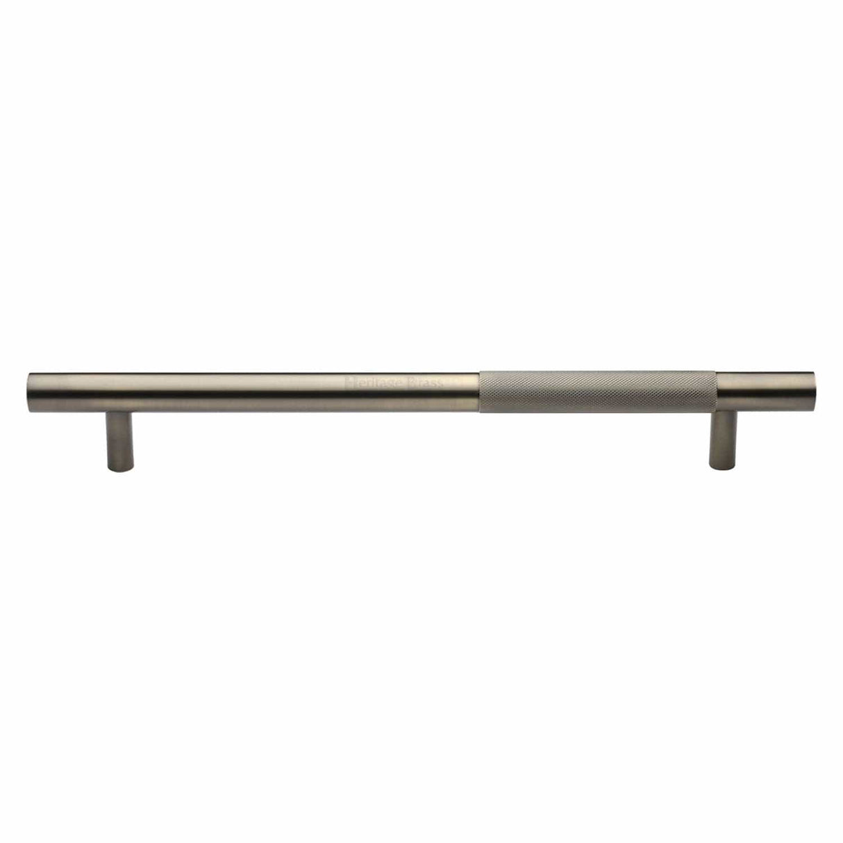 Heritage Brass Door Furniture Antique Brass / Pull Handles (Bolt Through) Heritage Brass - Door Pull Handle Bar Knurled Design 457mm Antique Brass Finish