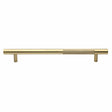Heritage Brass Door Furniture Satin Brass / Pull Handles (Bolt Through) Heritage Brass - Door Pull Handle Bar Knurled Design 457mm Satin Brass Finish