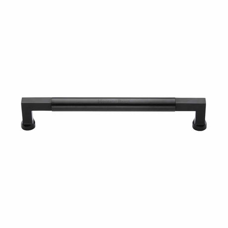 Heritage Brass Door Furniture Matt Black / Pull Handles (Bolt Through) Heritage Brass - Door Pull Handle Bauhaus Design 330mm Matt Black Finish