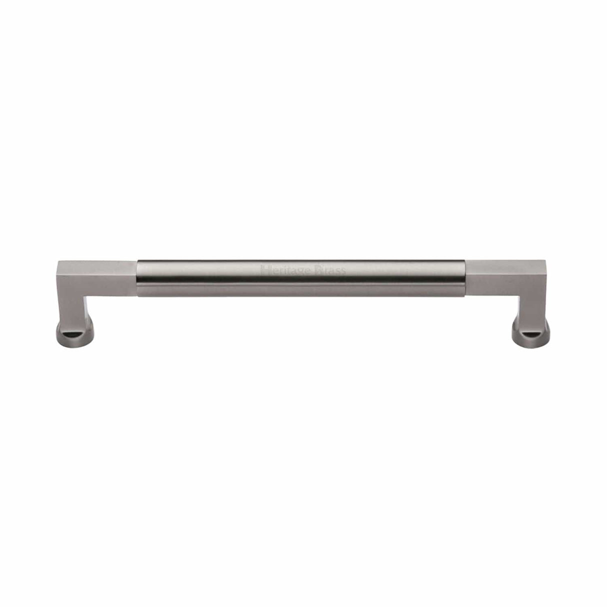 Heritage Brass Door Furniture Satin Nickel / Pull Handles (Bolt Through) Heritage Brass - Door Pull Handle Bauhaus Design 330mm Satin Nickel Finish