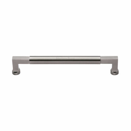 Heritage Brass Door Furniture Satin Nickel / Pull Handles (Bolt Through) Heritage Brass - Door Pull Handle Bauhaus Design 330mm Satin Nickel Finish