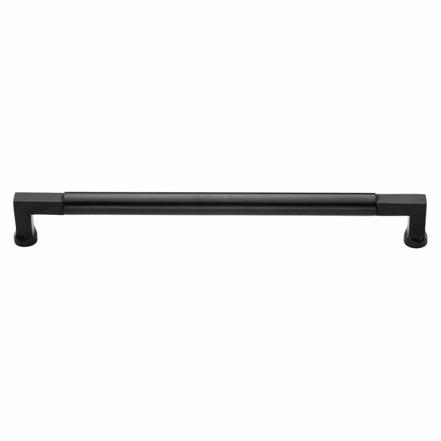 Heritage Brass Door Furniture Matt Black / Pull Handles (Bolt Through) Heritage Brass - Door Pull Handle Bauhaus Design 483mm Matt Black Finish