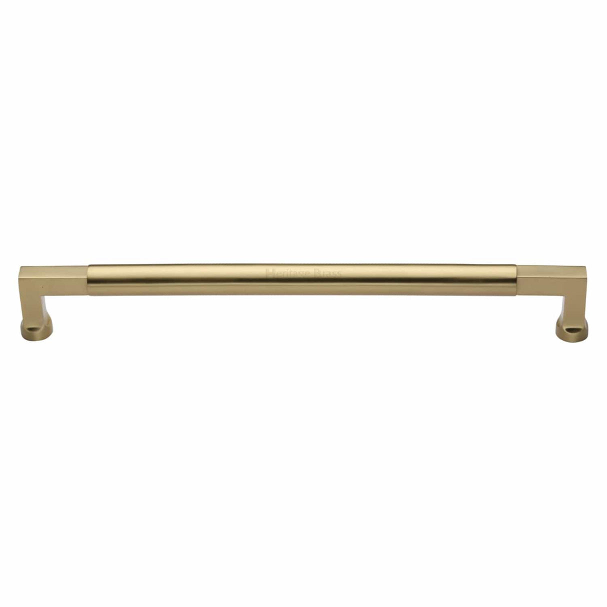 Heritage Brass Door Furniture Satin Brass / Pull Handles (Bolt Through) Heritage Brass - Door Pull Handle Bauhaus Design 483mm Satin Brass Finish