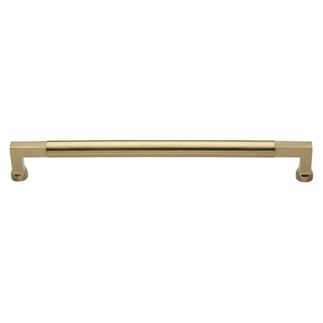 Heritage Brass Door Furniture Satin Brass / Pull Handles (Bolt Through) Heritage Brass - Door Pull Handle Bauhaus Design 483mm Satin Brass Finish