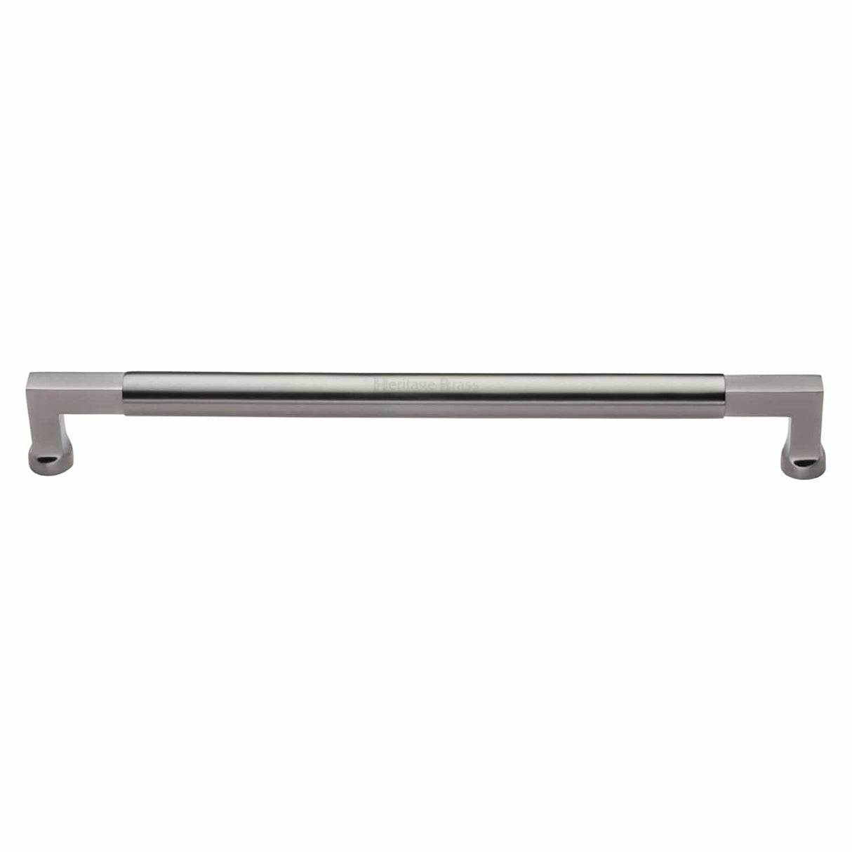 Heritage Brass Door Furniture Satin Nickel / Pull Handles (Bolt Through) Heritage Brass - Door Pull Handle Bauhaus Design 483mm Satin Nickel Finish