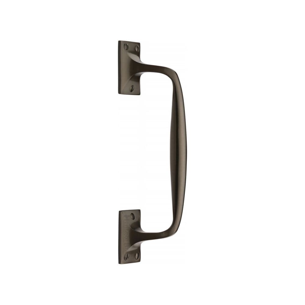 Heritage Brass Door Furniture Matt Bronze / Pull Handles (Face Fix) Heritage Brass - Door Pull Handle Cranked Design 10" Matt Bronze Finish