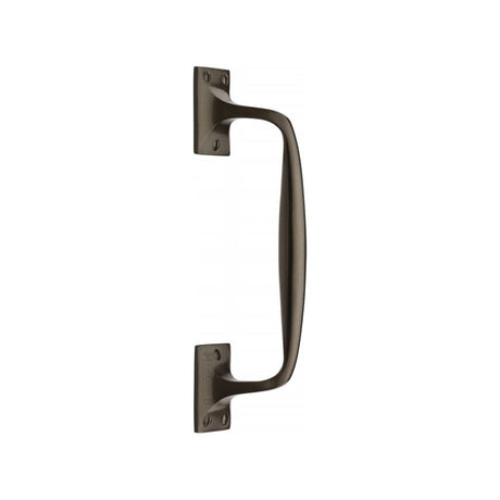 Heritage Brass Door Furniture Matt Bronze / Pull Handles (Face Fix) Heritage Brass - Door Pull Handle Cranked Design 10" Matt Bronze Finish