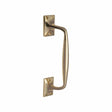 Heritage Brass Door Furniture Polished Brass / Pull Handles (Face Fix) Heritage Brass - Door Pull Handle Cranked Design 10" Polished Brass Finish