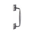 Heritage Brass Door Furniture Polished Chrome / Pull Handles (Face Fix) Heritage Brass - Door Pull Handle Cranked Design 10" Polished Chrome Finish