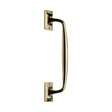 Heritage Brass Door Furniture Polished Brass / Pull Handles (Face Fix) Heritage Brass - Door Pull Handle Cranked Design 12" Polished Brass Finish