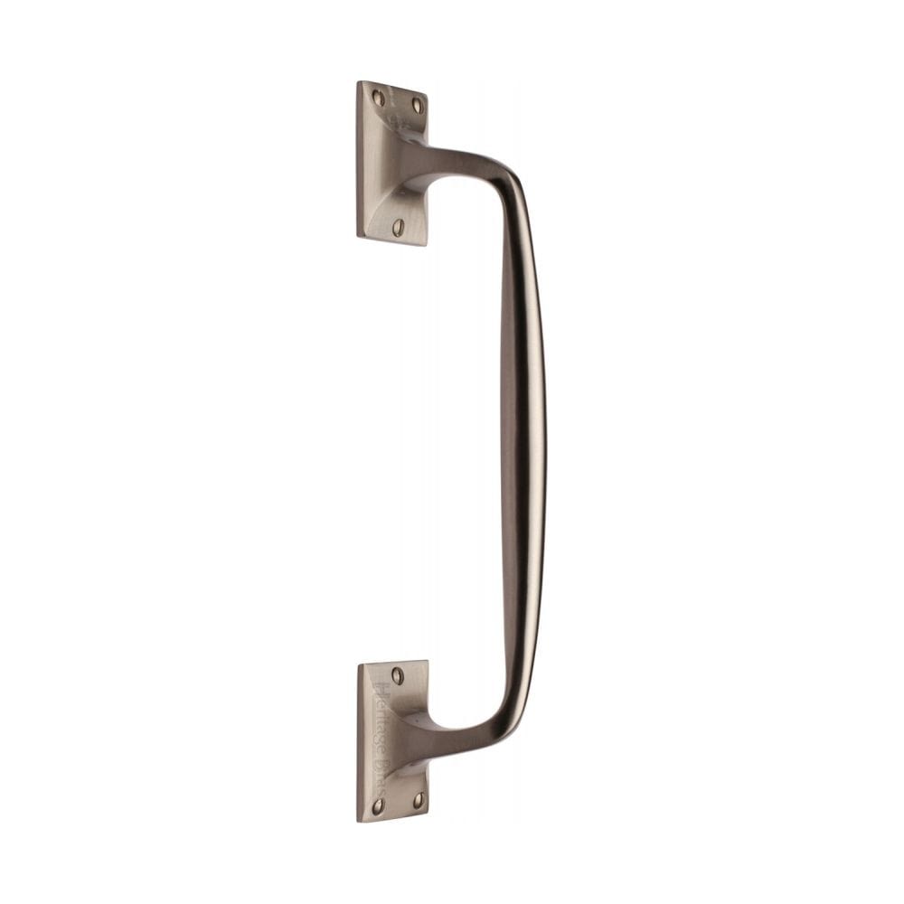 Heritage Brass Door Furniture Satin Nickel / Pull Handles (Face Fix) Heritage Brass - Door Pull Handle Cranked Design 12" Satin Nickel Finish