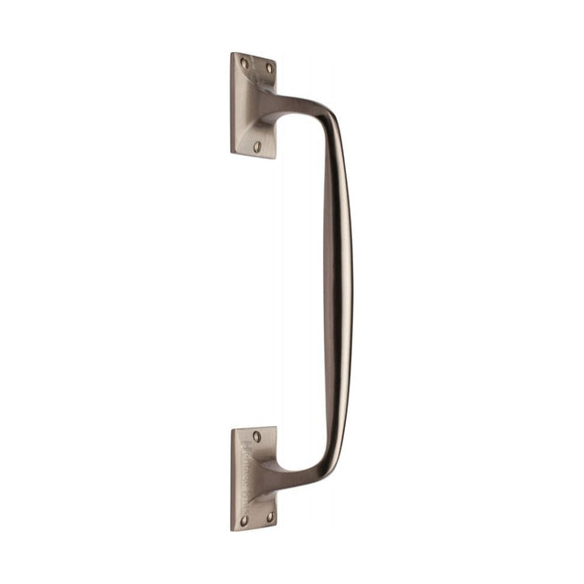 Heritage Brass Door Furniture Satin Nickel / Pull Handles (Face Fix) Heritage Brass - Door Pull Handle Cranked Design 12" Satin Nickel Finish