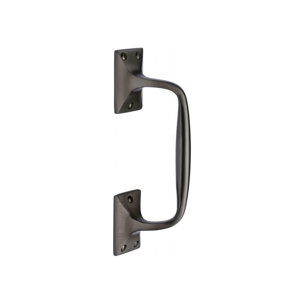 Heritage Brass Door Furniture Matt Bronze / Pull Handles (Face Fix) Heritage Brass - Door Pull Handle Cranked Design 8" Matt Bronze Finish