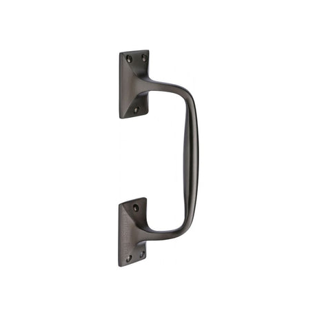 Heritage Brass Door Furniture Matt Bronze / Pull Handles (Face Fix) Heritage Brass - Door Pull Handle Cranked Design 8" Matt Bronze Finish