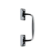 Heritage Brass Door Furniture Polished Chrome / Pull Handles (Face Fix) Heritage Brass - Door Pull Handle Cranked Design 8" Polished Chrome Finish