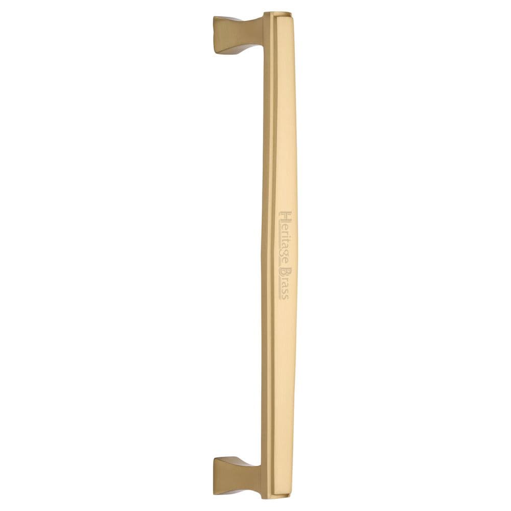 Heritage Brass Door Furniture Satin Brass / Pull Handles (Bolt Through) Heritage Brass - Door Pull Handle Deco Design 305mm Satin Brass Finish