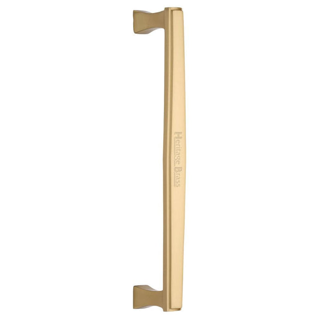 Heritage Brass Door Furniture Satin Brass / Pull Handles (Bolt Through) Heritage Brass - Door Pull Handle Deco Design 305mm Satin Brass Finish