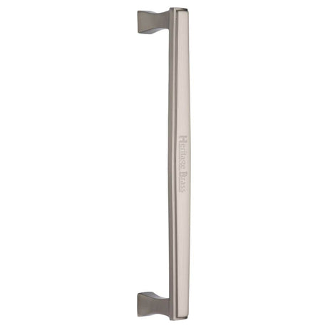 Heritage Brass Door Furniture Satin Nickel / Pull Handles (Bolt Through) Heritage Brass - Door Pull Handle Deco Design 305mm Satin Nickel Finish