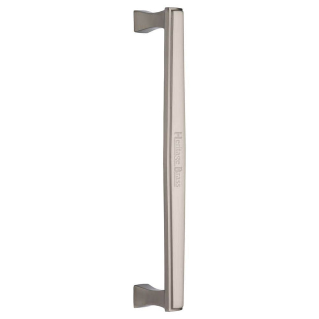 Heritage Brass Door Furniture Satin Nickel / Pull Handles (Bolt Through) Heritage Brass - Door Pull Handle Deco Design 305mm Satin Nickel Finish