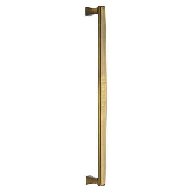 Heritage Brass Door Furniture Antique Brass / Pull Handles (Bolt Through) Heritage Brass - Door Pull Handle Deco Design 457mm Antique Brass Finish